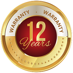 12 Years Warranty Badge